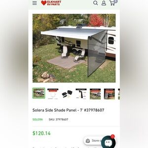 New Solera Super Shade Side Panel - 7'